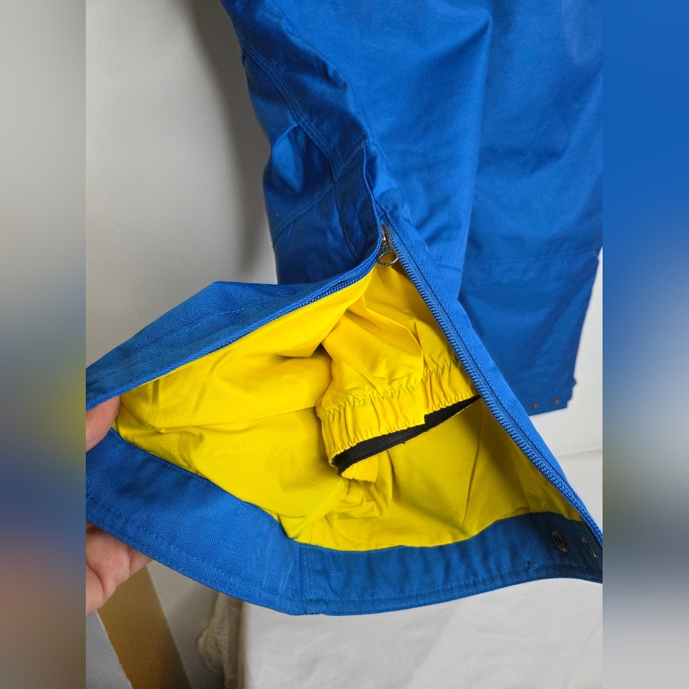 Gap Kids Size XXL(14-16) Skie Pants In Blue/Yellow - Picture 7 of 11